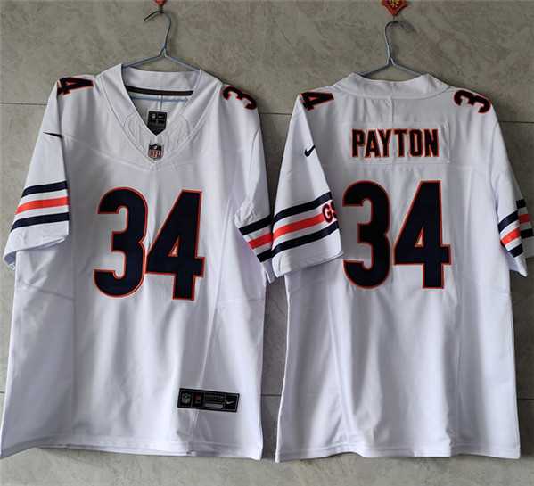 Men%27s Chicago Bears #34 Walter Payton White 2023 F.U.S.E. Vapor Untouchable Limited Stitched Football Jersey->mlb youth jerseys->MLB Jersey